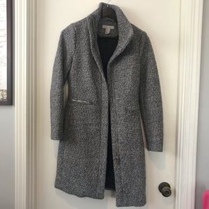 WOOL GREY TRENCH COAT